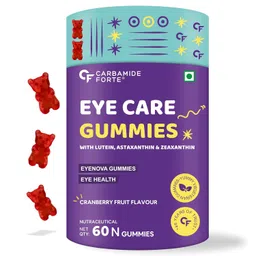 Carbamide Forte Eye Supplement Gummies | Lutein and Zeaxanthin Supplements For Women & Men | Lutein 10mg, Zeaxanthin 2mg & Astaxanthin 2mg | Eye Supplements to Improve Vision | 60 Veg Eye Gummies image 1