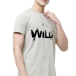 leotude Regular Fit Half Sleeve Round Neck Men's T-Shirt image 4
