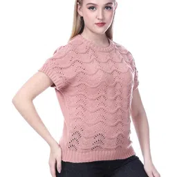noquo Women's Short Sleeve Sweater Top- Lightweight Knitted Summer Pullover-Casual Fit for Everyday, Office - Stylish and Breathable Design image 4