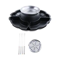 The Style Sutra Chocolate Fondue Set Chocolate Melting Pot for Birthday Movie Night Supplies|Home & Garden | Fondue Sets|1 Flameless Electric Roaster image 1