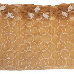 youthquake Round Emboridered Net Dupatta for Womens & Girls With Fancy Design Flower Work image 3