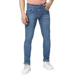 true colors of india TRUE COLORS OF INDIAMen Jeans, Denim Jeans for Man, Cotton Slim Fit for Men, Mid Rise, Utility Design, Zipper Fly, Cotton, Standard Length image 1