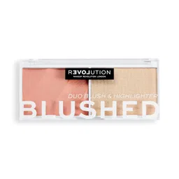 Makeup Revolution Colour Play Blushed Duo Sweet, Multi-Color (Peach) image 1