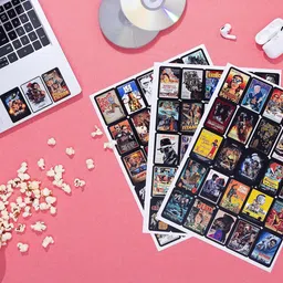 junkyard Vintage Hollywood Movie Stickers for Laptops, Guitar, Journals and Other Gadgets (Pack of 75) image 4