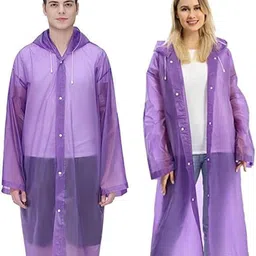 lai lai Rain Coat For Men Women Universal Raincoat For Men Waterproof Full Raincoat For Women Boys Girls raincoats for men Hooded Rainwear for Men Rain Coat For Women Rainwear Nimbus pack of 1 Multicolour image 3