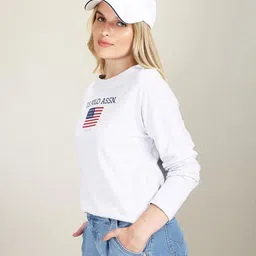 u.s. polo assn. Women's Cotton Regular Fit T-Shirt image 5