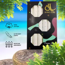 juno luxe Cotton Handkerchiefs, Polka Dot Print, 30 x 30 cm, Pack of 6, Purple Pink Blue (JL-1235-DP-E) image 5