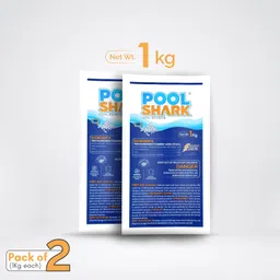 pool shark Premium Swimming Pool Chlorine Granules (Disinfectant) [Pack of 2] [1 kg Each] image 2
