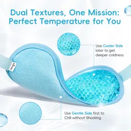 newgo Light Blue: Eye Mask Sleeping Reusable Gel Beads Eye Mask For Hot Cold Therapy, Pain Relief Mask And Eye Pillow For Puffy Eyes, Stress Relief, Migraine, Headache And Sinus Pain image 4