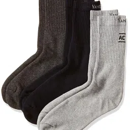 van heusen Men Cotton Blend Active Anti Bacterial Crew Socks - Pack Of 3 - Crew Length, Soft Handfeel image 1