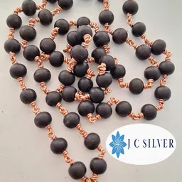 JC SILVER Karungali Malai/Ebony Wood Copper Original 8mm | Karungali Malai polished Copper 8mm 54 beads /1 Piece For Unisex Adult image 5