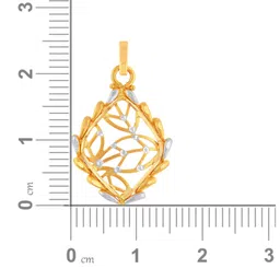 malabar gold & diamonds 22k (916) Two Colour Gold Pendant for Women image 5