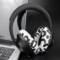 SOULWIT Protein Leather Replacement Earpads for Bose 700 (NC700) Wireless Headphones, Ear Pads Cushions with Softer Protein Leather, High-Density Noise Cancelling Foam, Added Thickness - Snow Leopard image 2