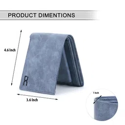 dezire crafts Men's Blue Artificial Leather Wallet (5 Card Slots,Sky Blue) image 5