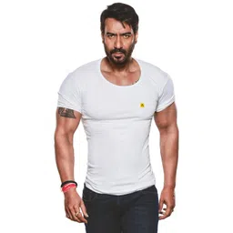 amul comfy Men's Pure Cotton White Solid Vest with Half Sleeve Combo Pack image 2