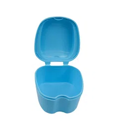 Dentosmile Denture Boxes, Retainer Box Orthodontic Mouth Guard Dental Storage Container/Teeth Storage Box in Light Blue Color (1) image 2
