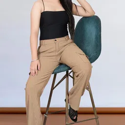 duuble tree Womens Cargo Jeans 5018 image 5