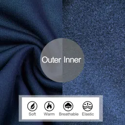 le vonfort Womens Mock Turtleneck Tops Long Sleeve Fleece Lined Lightweight Thermal Base Layer image 5