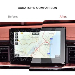 FriendZon 9H Touch Screen Protector Compatible for Toyota Innova Crysta/Fortuner Facelift 2021 / Innova Crysta Z Facelift Accessories 2022 GPS Infotainment Display Screen Guard Pack of 2 image 2