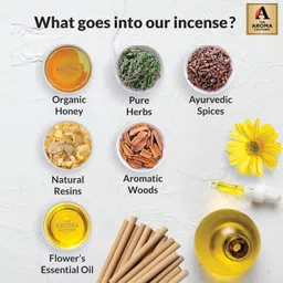 The Aroma Factory Rose,Saffron Sandal & Fresh Active Agarbatti for Pooja,Luxury Incense Sticks,100% Herbal Fragrance Agarbathi (Bottle Pack of 3x100g) image 3