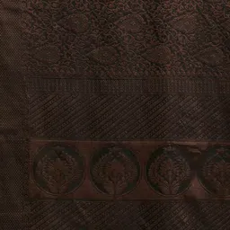 akhilam Women's Woven Design Zari Work Banarasi Silk Saree With Unstitched Blouse Piece image 5