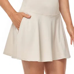 oalka Women's Pleated Skirt with Pockets High Waist Sports Athletic Running Shorts Golf Tennis Skorts image 1