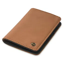 ethik Natura Vegan Leather Wallet for Men 7 Slot Vertical Credit Debit Card Holder Money Wallet (Brown) image 4
