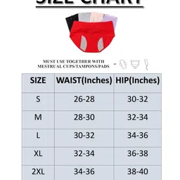 PLUMBURY® Women's Cotton Spandex Sanitary Period Panties Menstrual Postpartum Underwear (Pack of 3) Black/Beige/Grey image 3