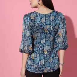 fashion dream Women's Georgette Regular Fit Top image 2