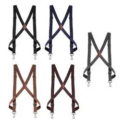 club bollywood The Style Sutra 2xMens Womens Suspender X Shaped Elastic Straps Hook Suspenders Adjustable Black|Clothing Shoes & Accessories | Mens Accessories | Suspenders Braces image 4