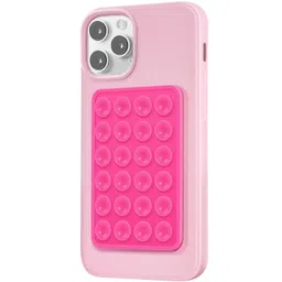 MAYNOS Silicone Case Suction Phone Case Mount (Pink) image 1