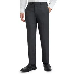 raymond Men's Slim Fit Mid Rise Trouser image 1
