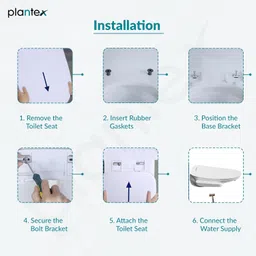 Plantex Smart Commode Converter/Transform your Normal Commode into a Smart Toilet/Hassle Free Installation/Auto Opening and Closing Toilet Seat Cover with Remote Control- (Z1 White) image 5