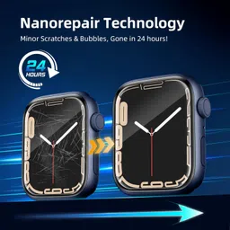 VEMIGON 3 Pack Screen Protector Compatible for Apple Watch Series 9/8/7 41mm, [HD Clear] [Scratch Resistant] [Bubble Free] [Easy Installation] Ultra-Thin TPU Flexible Soft Film [Transparent] - 41mm image 3