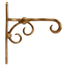 ARTVARKO Brass Hook Holder for Wall Hanging Diya Bells Lantern Hanger Planter Lanterns Wind Chimes Baskets Ornaments 7 Inch image 5