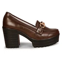 commander shoes High Heel Pull On Belly Shoe for Women and Girl (848) image 2