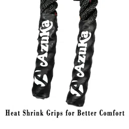 AZUKA® Polypropylene Battle Rope for Gym, Battle Rope for Home, Heavy Battle Rope, 1.5 Inches Diameter (40 FT, Black-Red) image 4