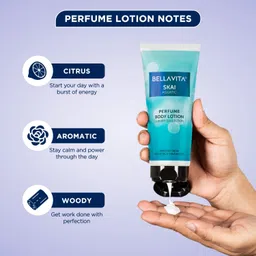 Bella Vita Luxury Skai Aquatic Unisex Eau De Cologne Skai Aquatic Perfume Body Lotion for Nourishing Hydrating Soft Supple and Healthy Skin with Argan Oil Shea Butter 200 Ml image 5
