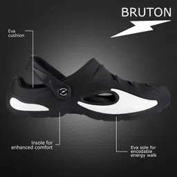 bruton Premium Classic Casual Sandals with Adjustable Back Strap for Adults | Comfortable & Light Weight | Waterproof & Daily Mules for Gents/Boys image 3