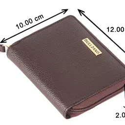 bullzano Grace Zip Closure Genuine Leather Purse/Wallet for Women/Ladies | RFID Protected - Brown image 3
