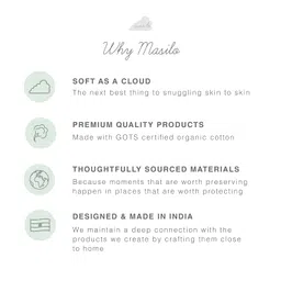 Masilo Silky-Soft Bamboo Muslin swaddles and Shape Cushion Cuddle and Bundle Set for New Born Boys and Girls-for Baby-for Babies 0-12 Months-Tropleaf image 4
