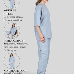 raxedo Summer Oversized Co-ord Set For Woman - Stylish & Comfy Korean Outfits For Women | Trendy Airport Look Outfit For Women, Perfect For Travel & Casual Wear image 4