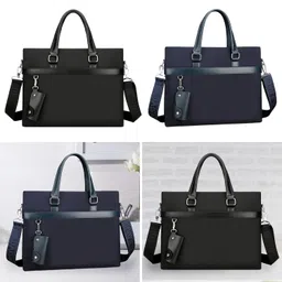 club bollywood Men Briefcase Business Practical Shoulder Bag for Travel Birthday Gift Daily Black image 5