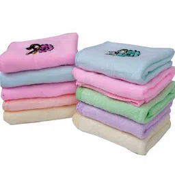 space fly Space FlySpace Fly Attractive Two Side Embroidery, One Side Print Design Soft Luxury Hanky, Face Towels, Handkerchiefs 10 Pieces (Size : 26CM X 26CM_Multi) image 2
