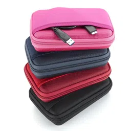 Drive Logic Portable EVA Hard Drive Carrying Case Pouch (Red) image 3