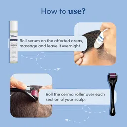 Man Matters Advanced Beard&Hair Serum Roll On 25Ml With Derma Roller 0.5 Mm|Redensyl,Anagain,Aminexil&Rosemary|Reactivates Hair Cells,Improves Beard&Hair Density&Promotes Thicker Growth, 50 Grams image 5
