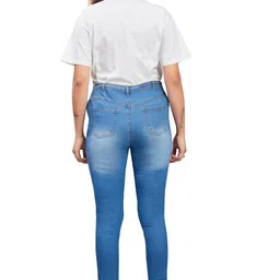 mama & bebe Mama and Bebe Womens Maternity Denim Pant, with Stretchable Fabric Best for Pregnant Ladies image 2