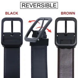 labnoft Men's PU Leather Reversible Belt image 4