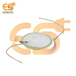 Electronic Spices 21.5 mm Diameter Double Sided Ceramic Piezoelectric Wafer Plate Sensor Enameled Wire (Pack of 5) image 3