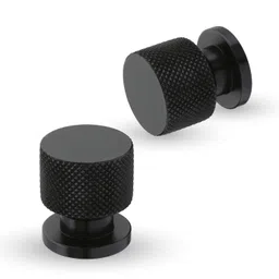 LAPO 2 Piece Drawer Knobs for Home & Office – Durable and Elegant Aluminum Door Knob for Cabinets, Cupboards & Dressers (Black Finish) image 1